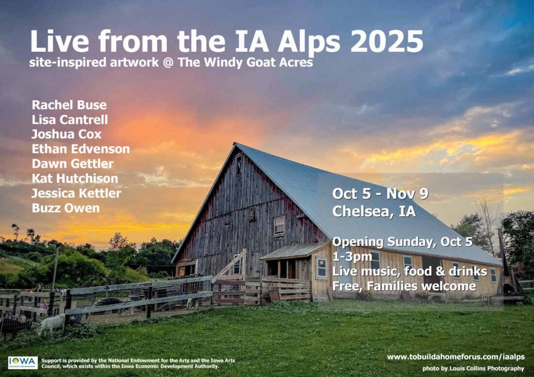 ‘Live from the Iowa Alps’ art exhibit at Windy Goat Acres